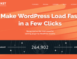 WP ROCKET WORDPRESS PLUGIN IS A FULL CACHE PLUGIN THAT COMES WITH MANY FEATURES: