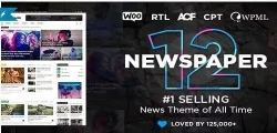 Newspaper 12 is Best selling for Blog, News & WooCommerce WordPress Theme.