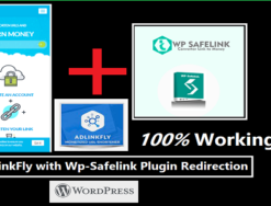 Wp Safelink with AdsLinkFly Combined- Shortener Script Premium with Key