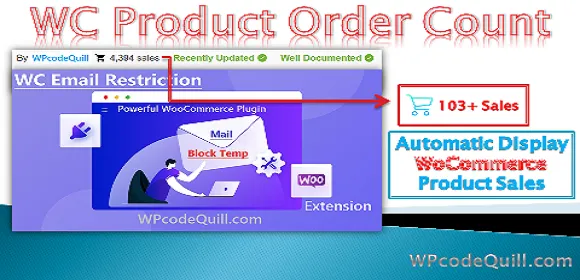 WC Product Order Count – Display WordPress WooCommerce Product Sales
